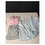 2 NIGHTGOWNS ONE SZ MEDIUM MISS ELAINE, 2 PAIRS