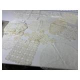 DOILIES ASSORTED HANDMADE AND STORE BOUGHT