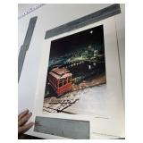 ANTIQUE CAR ASSORTED POSTERS.