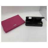 PRESERVE STORAGE HOLDER, SWINGLINE 2 HOLE PUNCH