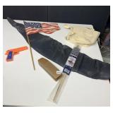 RIFLE STOCK, RIFLE CASE, CANVAS BAG, WATER