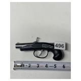 VINTAGE DERRINGER GUN LIGHTER, SILVER TONE