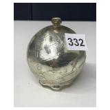MERCURY GLASS GLOBE COIN BANK