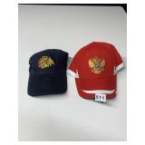 2 LIKE NEW HOCKEY BASEBALL HATS