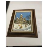 H HARGROVE FRAMED OIL PAINTING 22.5 H X 18.5 W