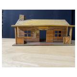 METAL BAR-M-RANCH HOUSE FOR TRAIN DISPLAY 7" H X