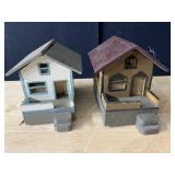 HOUSES FOR TRAIN DISPLAY WITH LIGHT 6" H X 6" W X