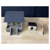 HOUSES FOR TRAIN DISPLAY WITH LIGHT 7" H X 12" W