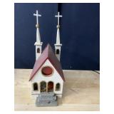 CHURCH FOR TRAIN DISPLAY WOODEN 15" H X 6" W X