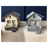 WOODEN HOUSES 5.5" H X 7" W X 4" D
