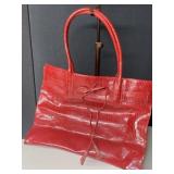 RED FAUX ALLIGATOR FINISH NEW