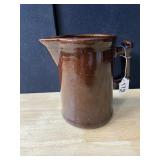BROWN IRONSTONE PITCHER