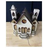 WOODEN HOUSE FOR TRAIN LAYOUT 14" H X 12" W X 16"