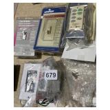 NEW OUTLET, LIGHT SWITCHES ETC.