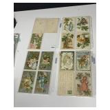 27 VINTAGE  POST CARDS INCL. CHRISTMAS