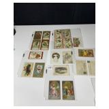 24 VINTAGE POST CARDS INCL. CHRISTMAS
