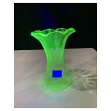 URANIUM GLASS VASE