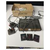 ATARI WITH 3 GAMES AND CONTROLLERS