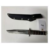 WW2 USMC COMBAT KNIFE PAL 12 IN WITH JACKET