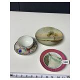 ORIENTAL CUP AND SAUCER ETC.