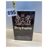DIRTY ENGLISH FOR MEN SEALED BOX 3.4 FL. OZ EAU