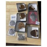 WENDELL AUGUST ORNAMENTS, HOLDERS, ETC.