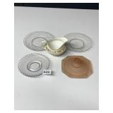 JOHNSON BROS CREAMER, DESSERT PLATES, DEPRESSION