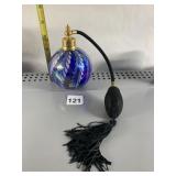 PERFUME BOTTLE BALLOON GLASS WITH ATOMIZER HEY