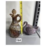 IMPERIAL SWAN PURPLE AMYTHEST SWAN AND IMPERIAL