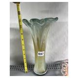 HAND BLOWN ART GLASS VASE