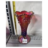 VINTAGE CARNIVAL GLASS VASE