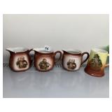 THREE GERMAN MONK PICTURES ONE HAS CHIP ON SIDE