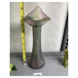 JACK IN THE PULPIT ART GLASS VASE HAND CRAFTED