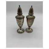 STERLING WEIGHTED SALT & PEPPER SHAKERS, 122.12