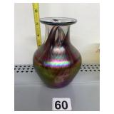 LARSON HANDMADE CRYSTAL IRIDESCENT FINISH BASE