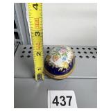 LIMOGE FRANCE PORCELAIN EGG TRINKET BOX