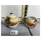 NORITAKE HAND PAINTED CREAM OR SUGAR