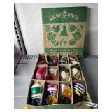 SHINY BRITE VINTAGE ORNAMENTS IN BOX