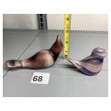 GIBSON BALLOON GLASS BIRD  , SLAG GLASS BIRD