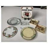 DUQUESNE INCLINE PLAQUE, GLASS ASHTRAYS, 2 SMALL