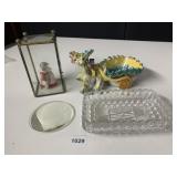 DONKEY CANDY DISH MADE IN ITALY, GLASS TRAY,