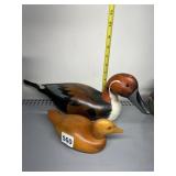 WOOD DUCK W/ HAND PAINTED DECORATION