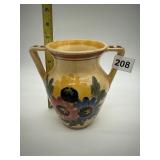 HAND PAINTED DOUBLE HANDLED VASE