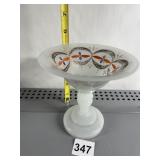 VINTAGE HAND PAINTED COMPOTE