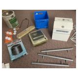 MISC HARDWARE ITEMS, ROUND WOODEN HINGED TABLETOP