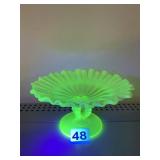 NORTHWOOD CANARY VASELINE URANIUM GLASS