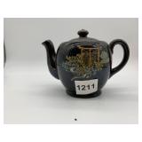 ENAMELED TEA POT 5" H