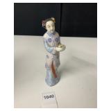 PORCELAIN CHINA GIRL, 7.5" H, MARKED ON BASE AS