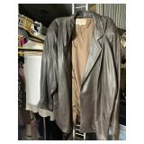 EVAN ARPELLI M BROWN LEATHER JACKET SOFT LEATHER