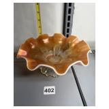 STIPPLED PEDALS DUGAN CARNIVAL FOOTED BOWL